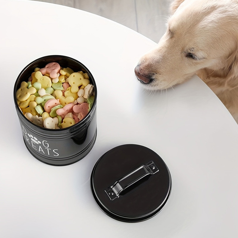 Metal Dog Treat Container Dog  - đánh giá và giá Food Storage Pet