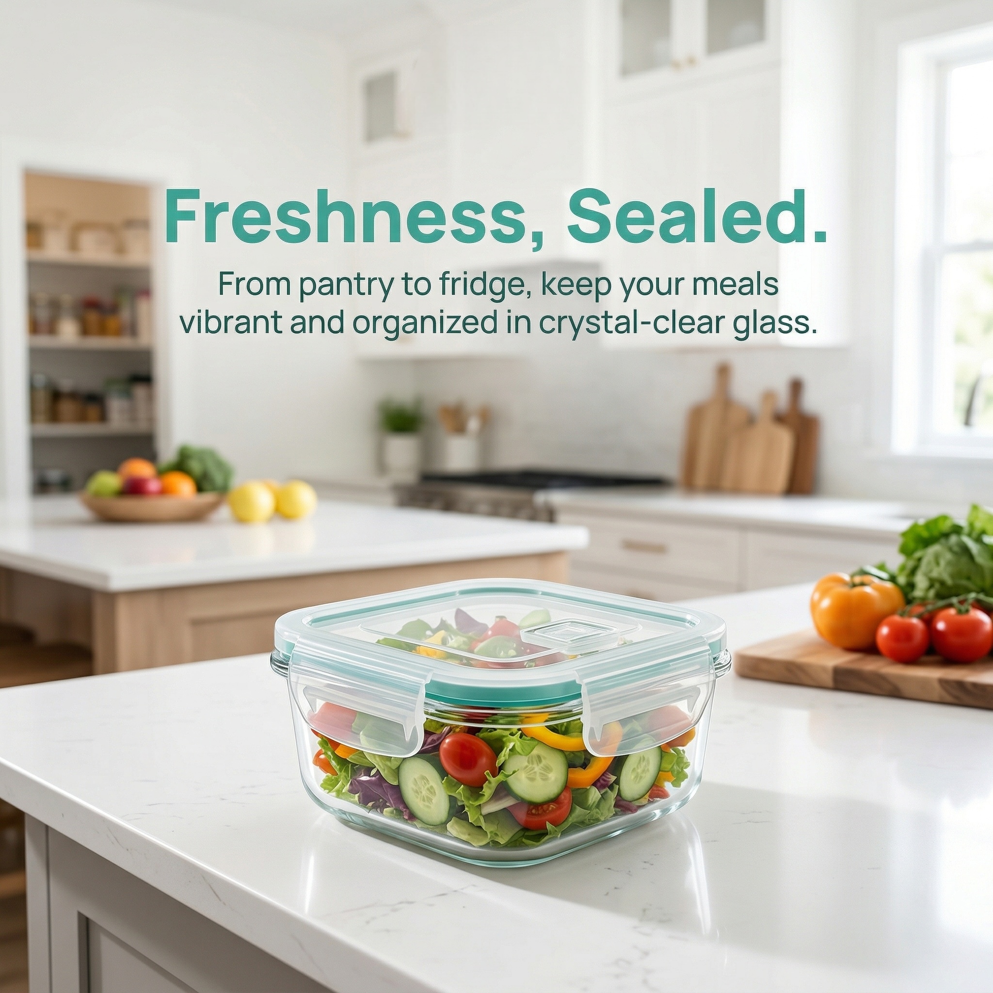 A set of 8 food storage contai - đánh giá và giá Food Storage Glass Container Set