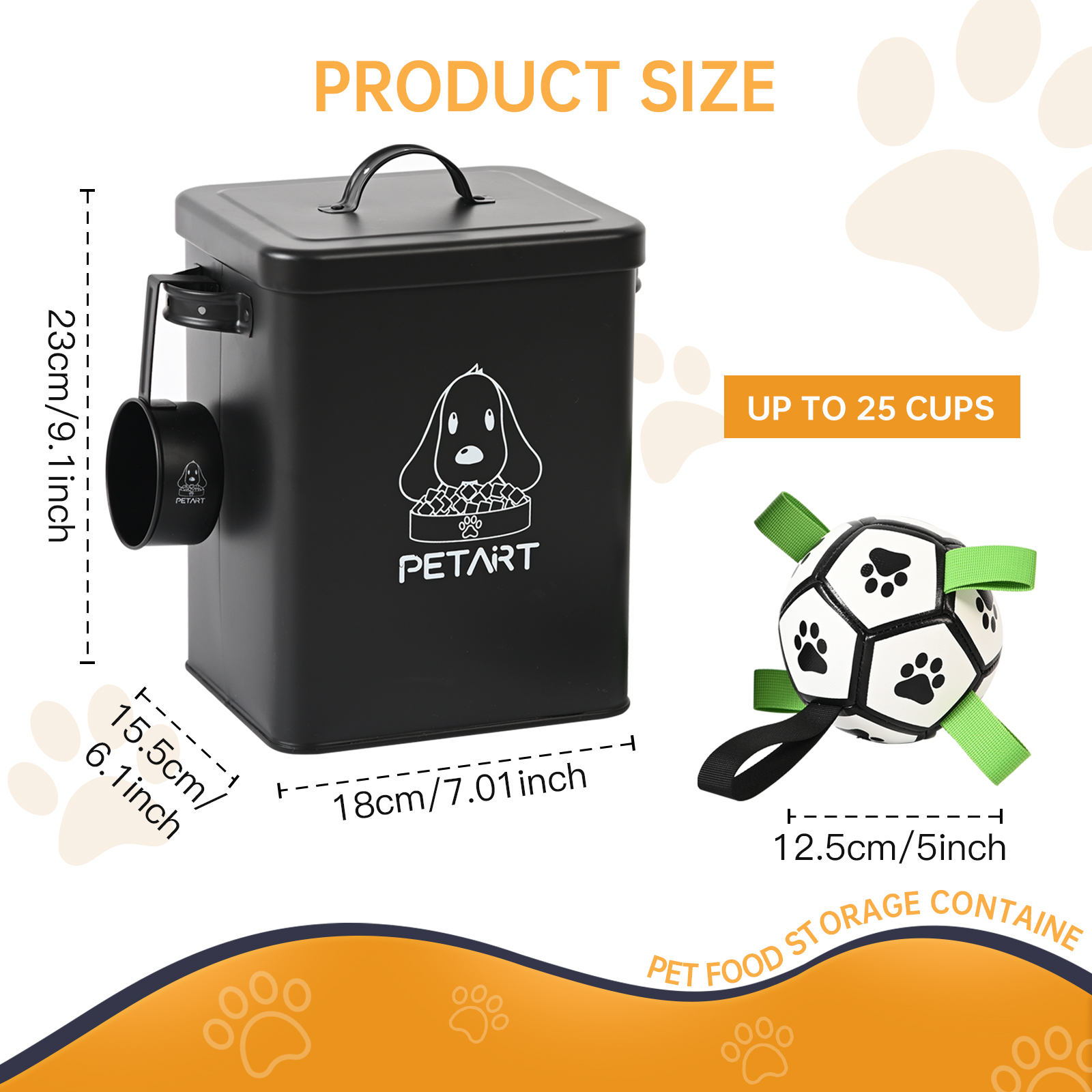 Large Capacity Pet Dog Feeders - đánh giá và giá Food Storage Pet