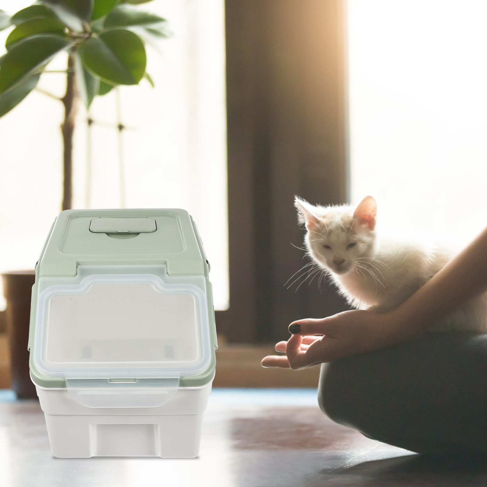 1Pcs Pet Food Storage Bin High - đánh giá và giá Food Storage Pet