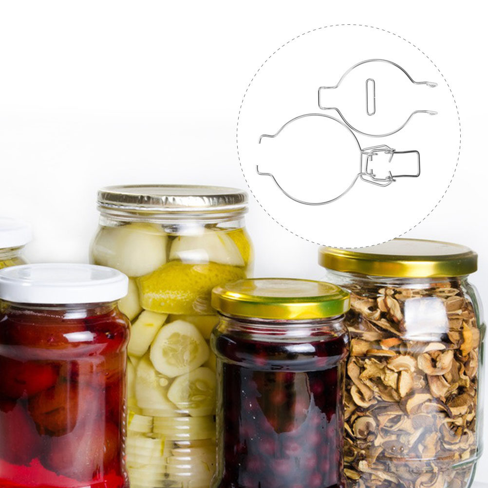 12Pcs Glass Jar Wire Clamps St - đánh giá và giá Food Storage Stainless Steel