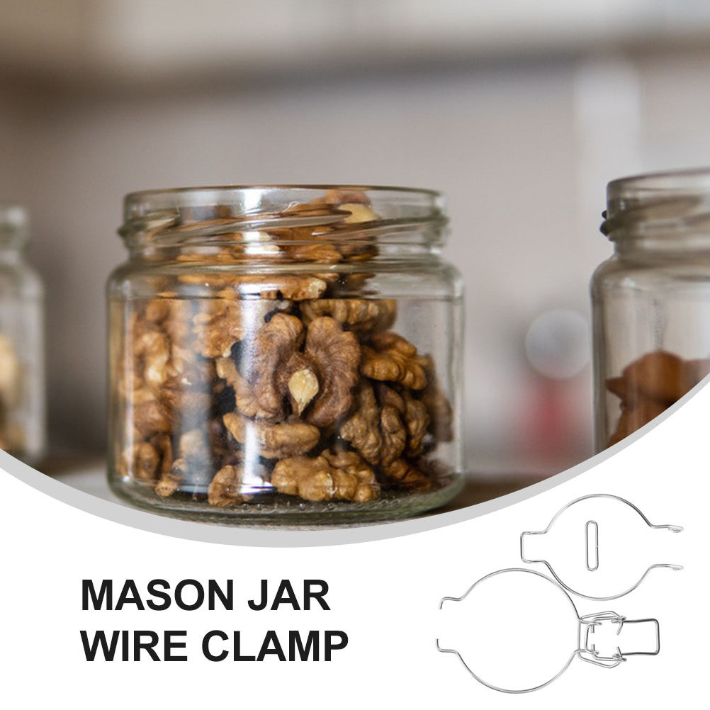 12Pcs Glass Jar Wire Clamps St - đánh giá và giá Food Storage Stainless Steel