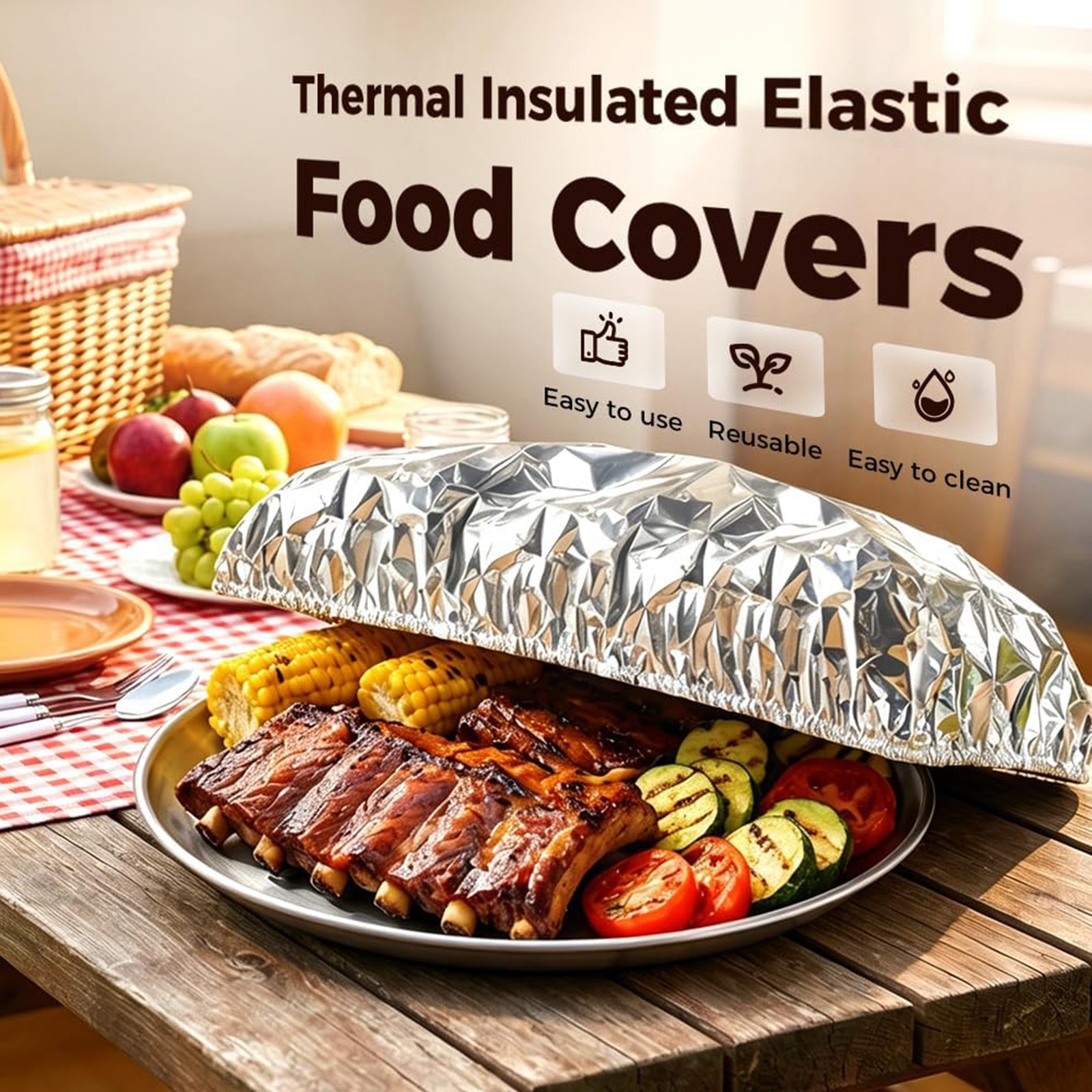 30/60/90PCS Aluminum Foil Insu - đánh giá và giá Food Storage To Keep Warm