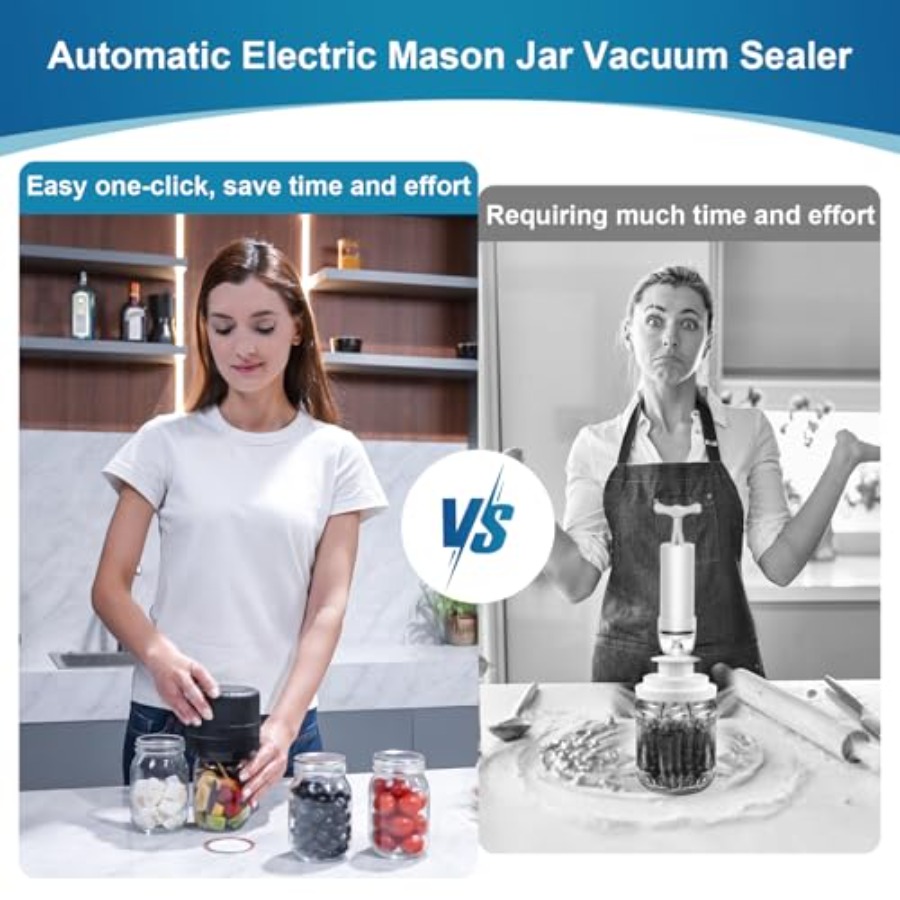 Electric Mason Jar Vacuum Seal - đánh giá và giá Food Storage Technology
