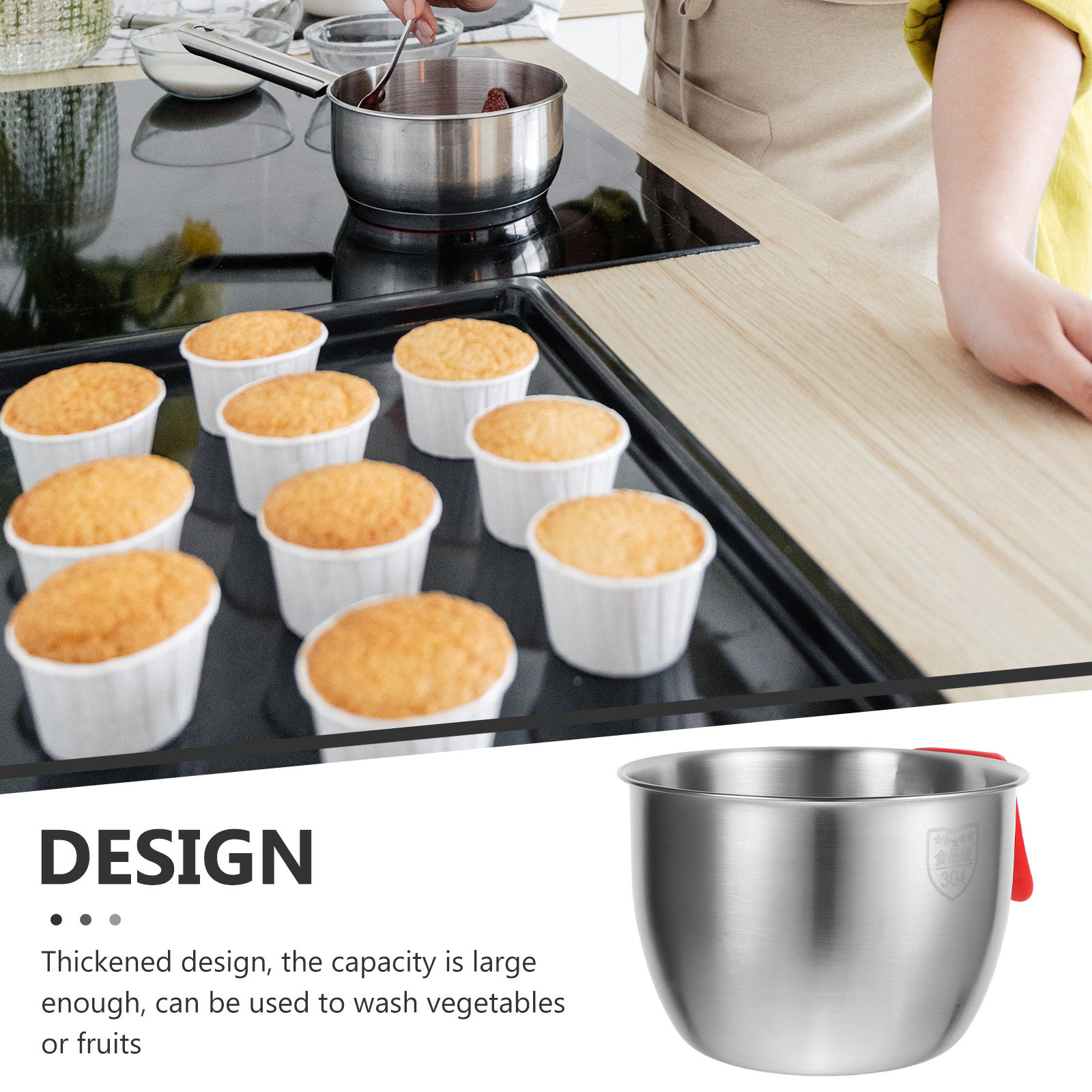 Stainless Steel Egg Beating Ba - đánh giá và giá Food Storage Stainless Steel
