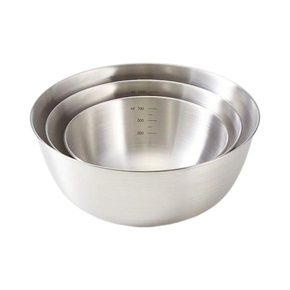 3pcs Stainless Steel Bowl Set  - đánh giá và giá Food Storage Stainless Steel
