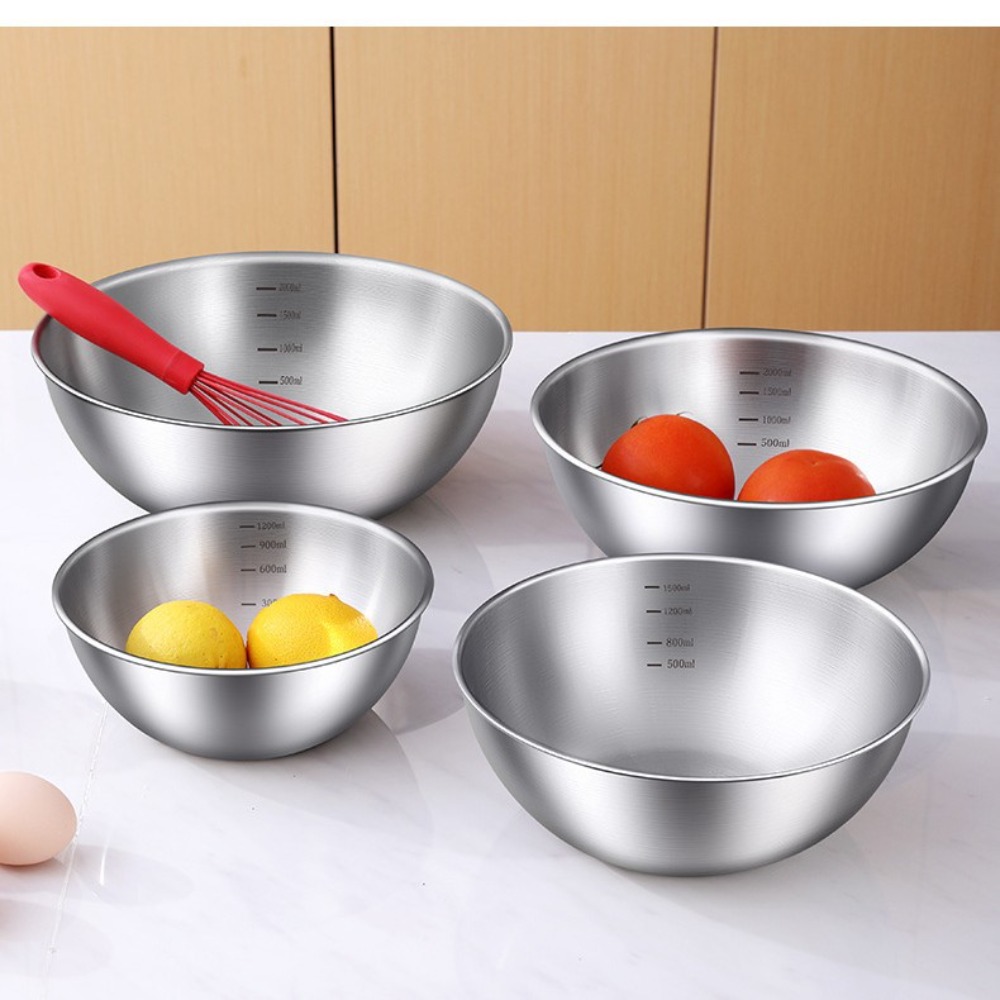 3pcs Stainless Steel Bowl Set  - đánh giá và giá Food Storage Stainless Steel