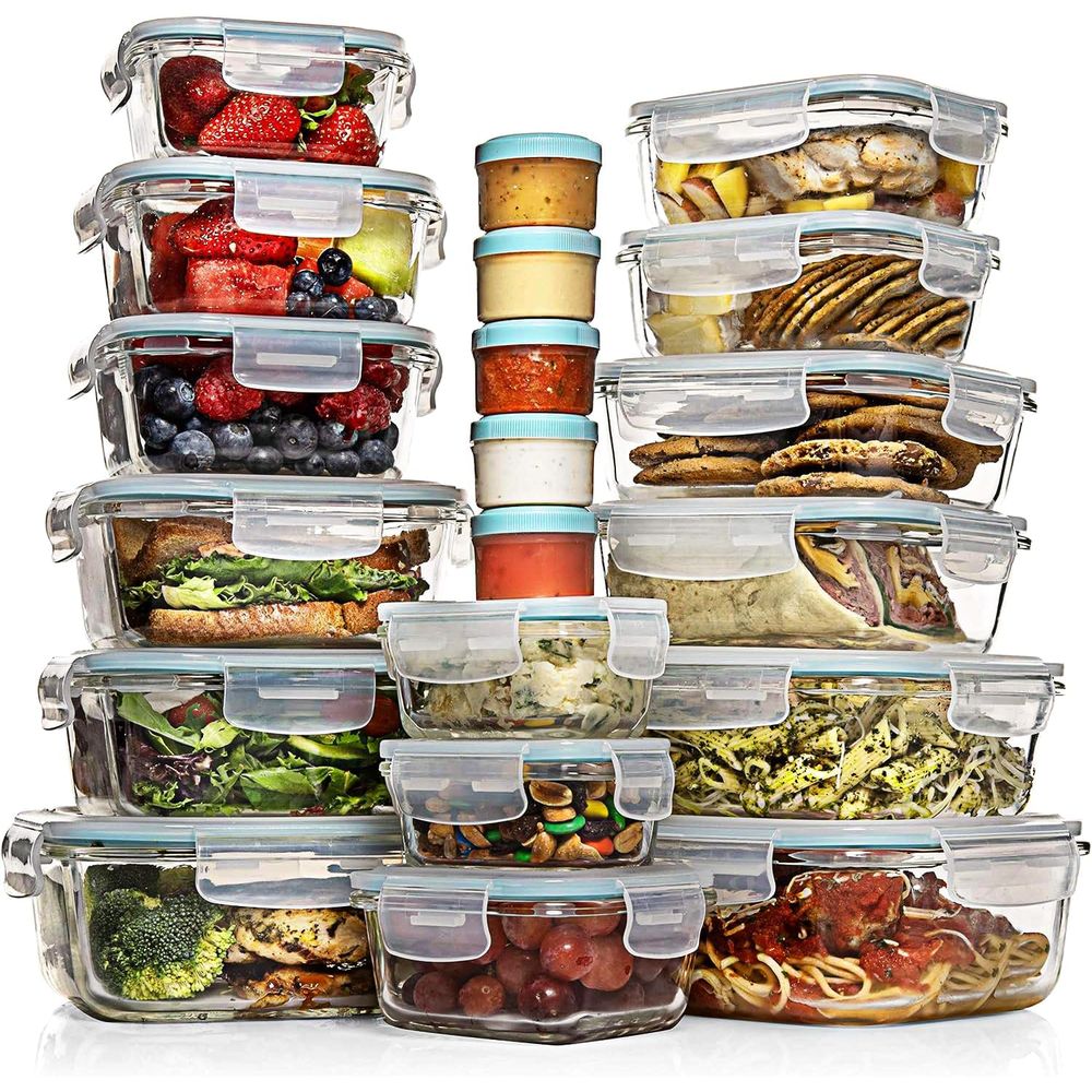 Pc Set Glass Food Storage Cont - đánh giá và giá Food Storage Box Plastic