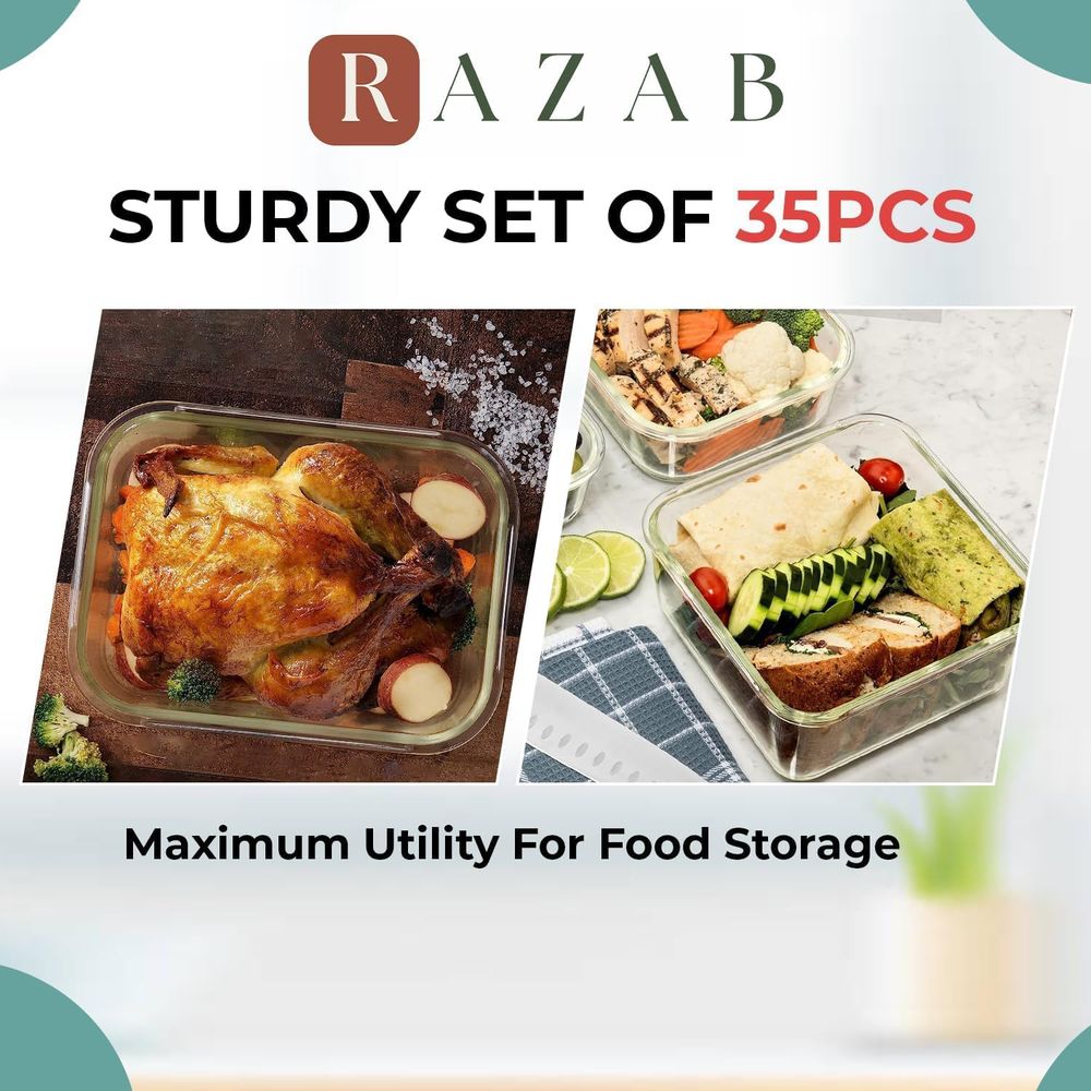 Pc Set Glass Food Storage Cont - đánh giá và giá Food Storage Box Plastic