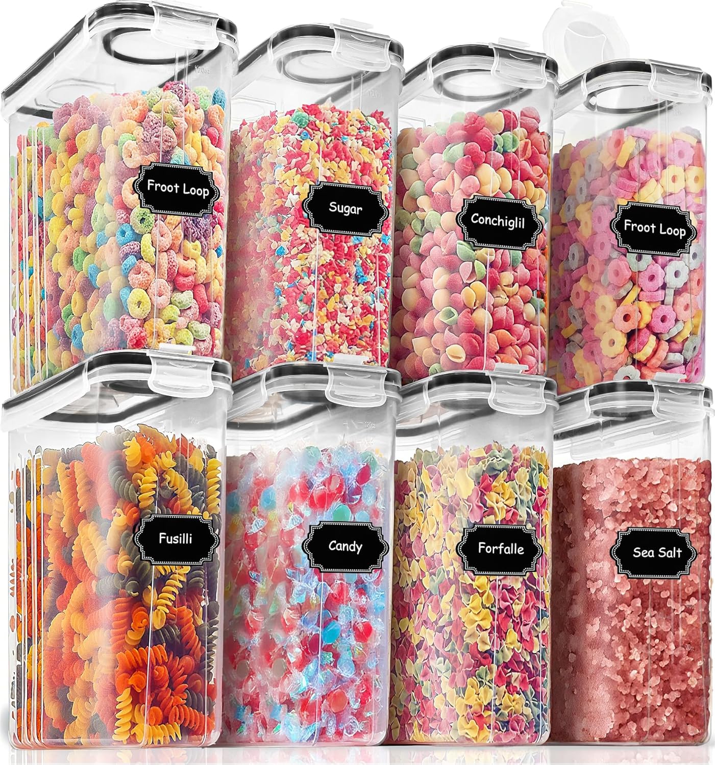 8-Piece Airtight Food Storage  - đánh giá và giá Food Storage Organization