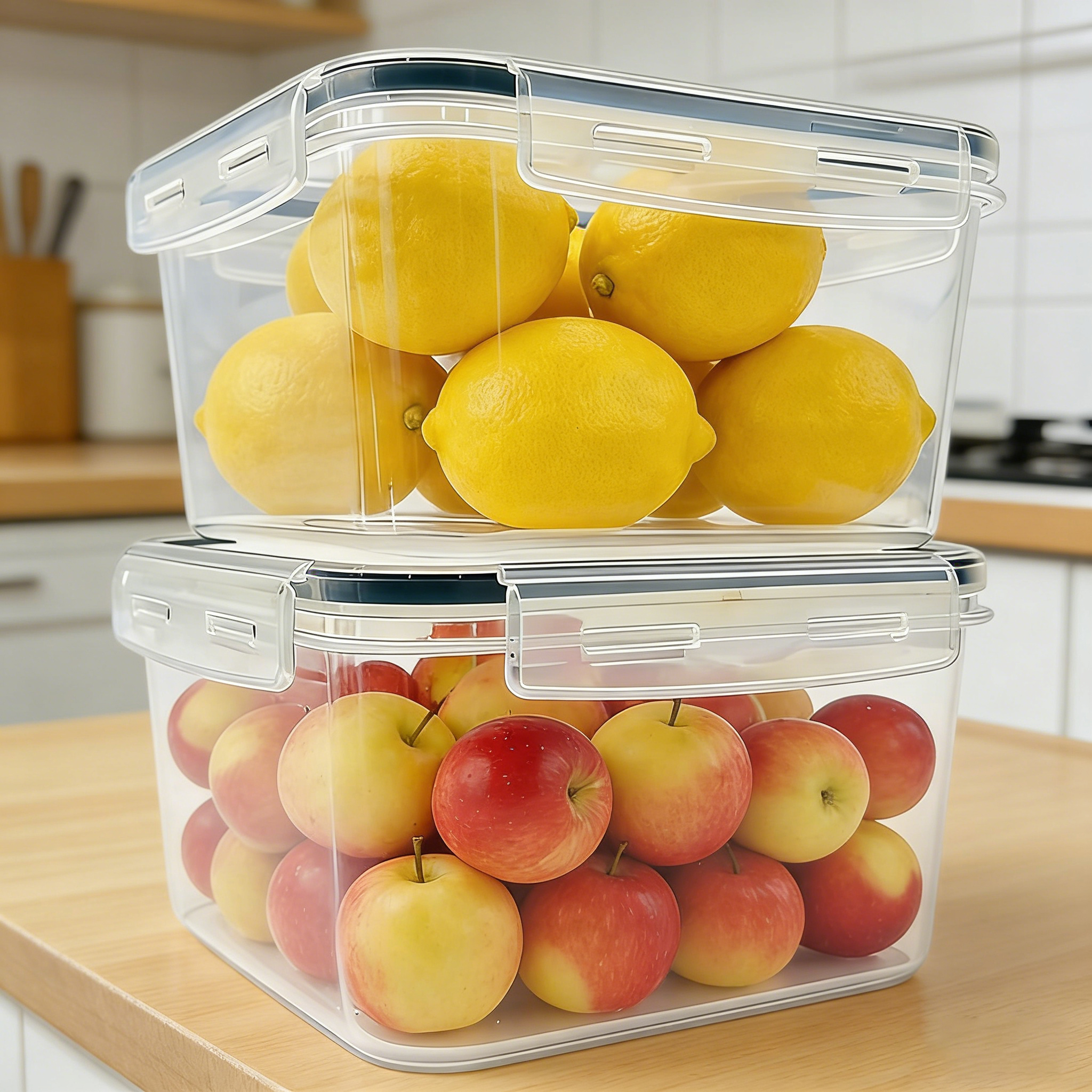 2L  2/4/6/8Pcs Large food cont - đánh giá và giá Food Storage And Safety