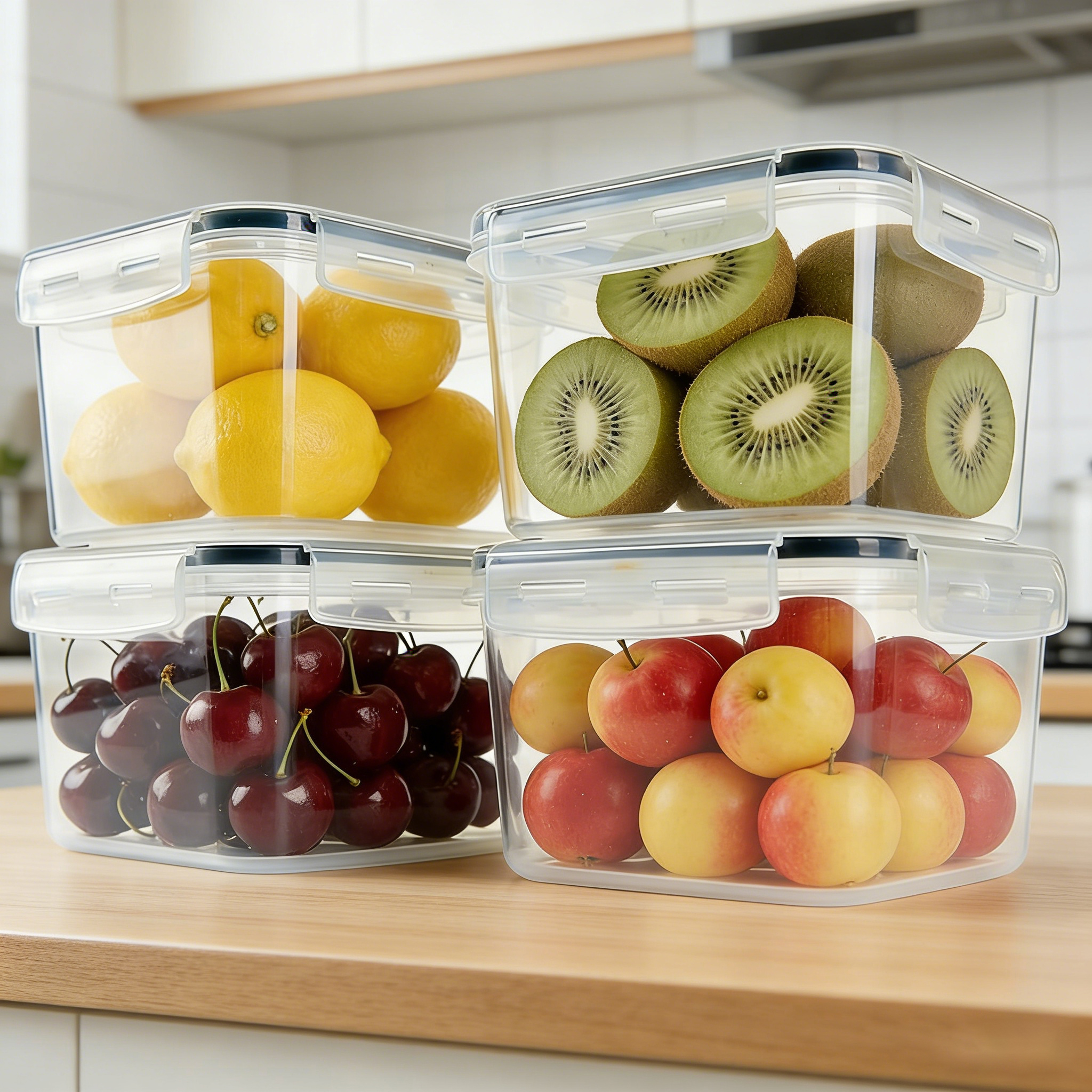 2L  2/4/6/8Pcs Large food cont - đánh giá và giá Food Storage And Safety