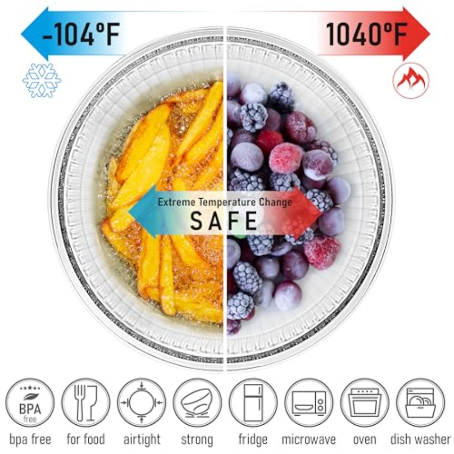 Stackable Space-Saving Set of  - đánh giá và giá Food Storage Stainless Steel