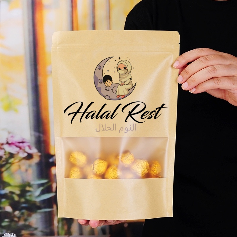 50pcs Kraft Paper Zip Lock Bag - đánh giá và giá Zebra Food Storage
