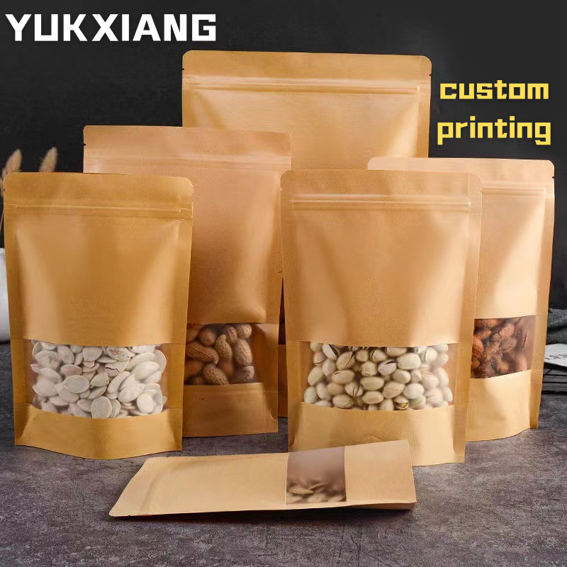 50pcs Kraft Paper Zip Lock Bag - đánh giá và giá Zebra Food Storage