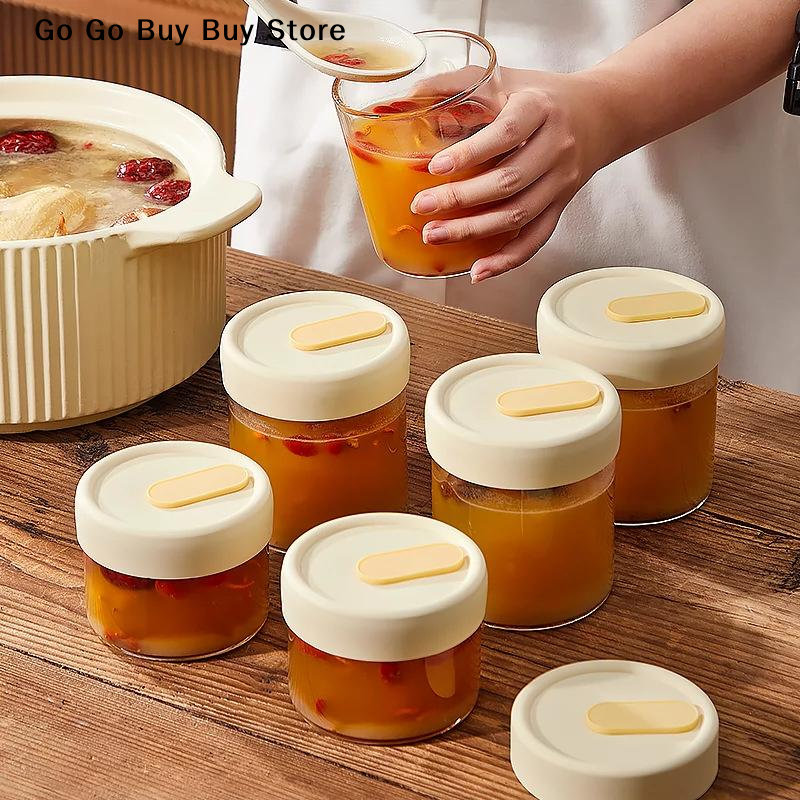 【ST】1Pc 240/400ML Glass Food S - đánh giá và giá Food Storage Containers With Lids