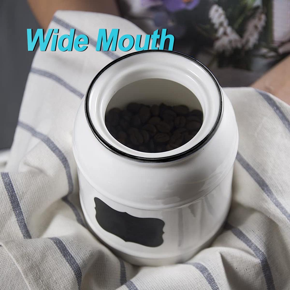 9cup/72oz Ceramic Jar for Dry  - đánh giá và giá Food Storage Plastic