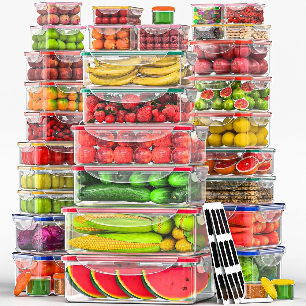 70 Pcs Large Food Storage Cont - đánh giá và giá Food Storage Box Plastic
