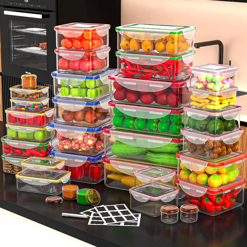 70 Pcs Large Food Storage Cont - đánh giá và giá Food Storage Box Plastic