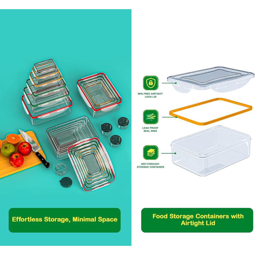 70 Pcs Large Food Storage Cont - đánh giá và giá Food Storage Box Plastic