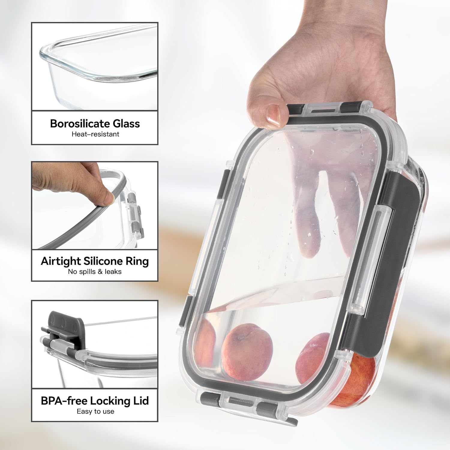 Glass Food Storage Containers, - đánh giá và giá Food Storage Box Plastic